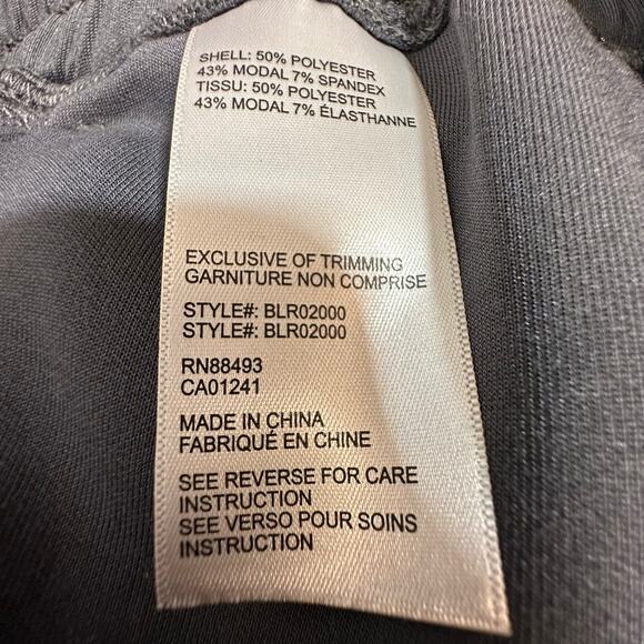 Blanc Noir Lace Up Gray Romper Sz M - Picture 8 of 12